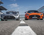 2021 Mercedes-AMG GT Black Series (Color: Magma Beam) and AMG GT3 Racing Car Wallpapers 150x120