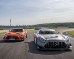 2021 Mercedes-AMG GT Black Series (Color: Magma Beam) and AMG GT3 Racing Car Wallpapers 150x120