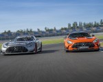 2021 Mercedes-AMG GT Black Series (Color: Magma Beam) and AMG GT3 Racing Car Wallpapers 150x120