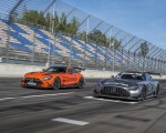 2021 Mercedes-AMG GT Black Series (Color: Magma Beam) and AMG GT3 Racing Car Wallpapers 150x120