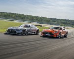 2021 Mercedes-AMG GT Black Series (Color: Magma Beam) and AMG GT3 Racing Car Wallpapers 150x120