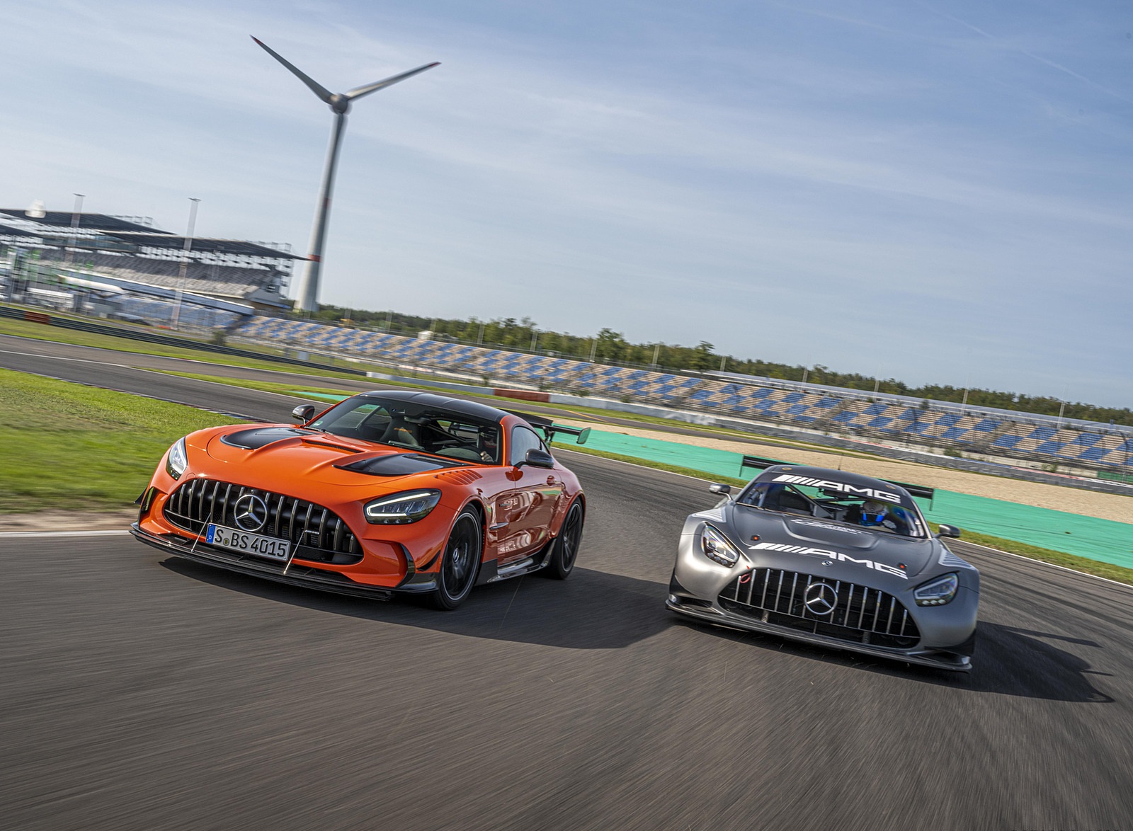 2021 Mercedes-AMG GT Black Series (Color: Magma Beam) and AMG GT3 Racing Car Wallpapers #32 of 204
