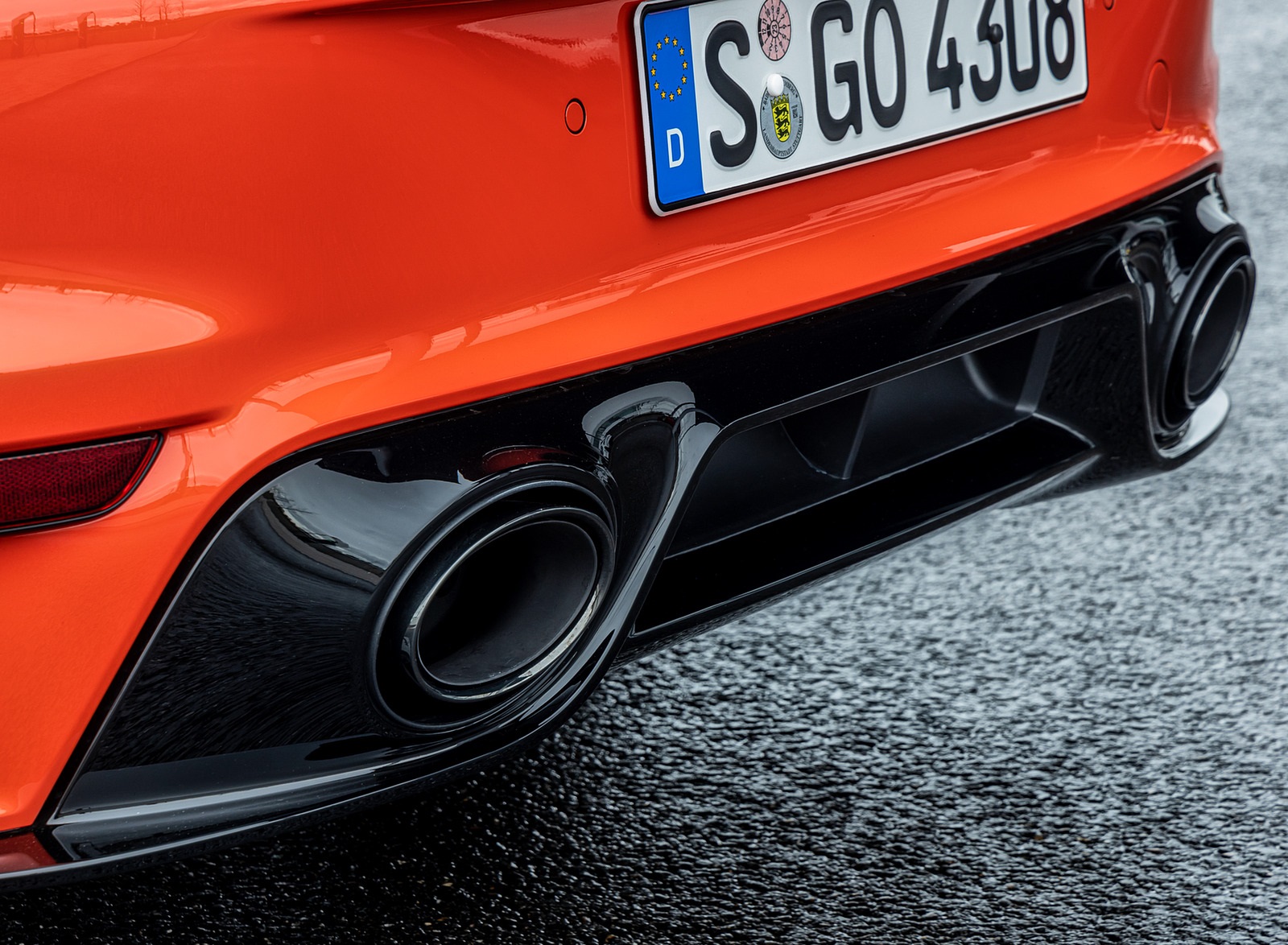 2021 Porsche 911 Turbo (Color: Lava Orange) Exhaust Wallpapers #107 of 225