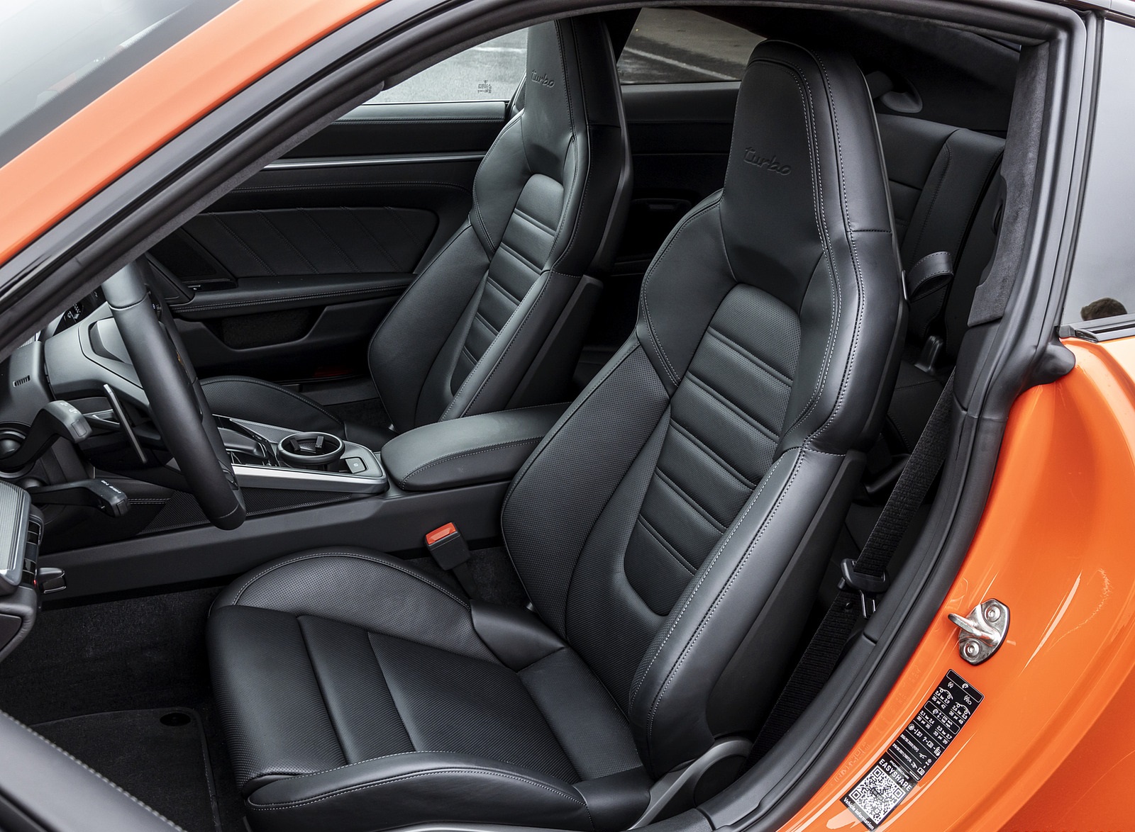 2021 Porsche 911 Turbo (Color: Lava Orange) Interior Seats Wallpapers #115 of 225