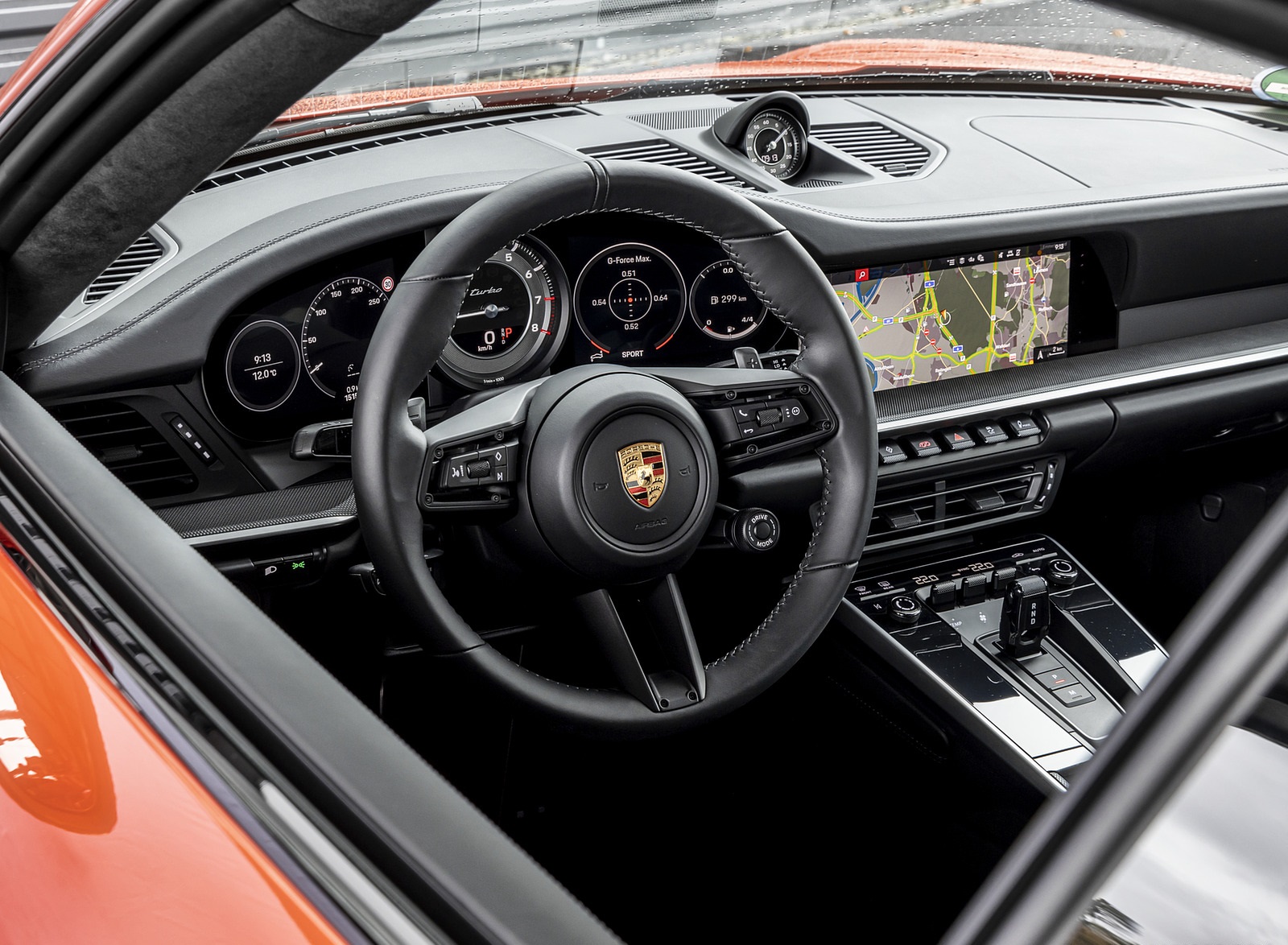 2021 Porsche 911 Turbo (Color: Lava Orange) Interior Wallpapers  #116 of 225