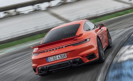 2021 Porsche 911 Turbo (Color: Lava Orange) Rear Wallpapers 450x275 (78)