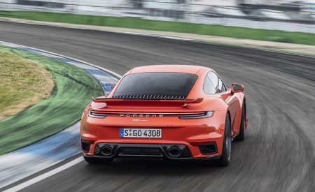 2021 Porsche 911 Turbo (Color: Lava Orange) Rear Wallpapers 450x275 (79)