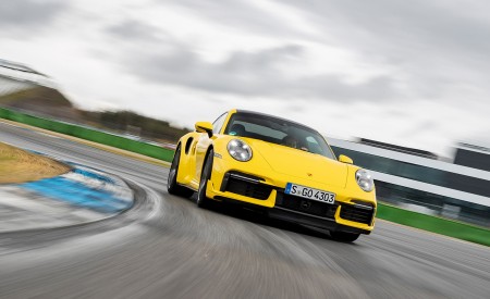 2021 Porsche 911 Turbo (Color: Racing Yellow) Front Wallpapers  450x275 (4)