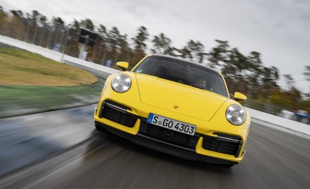 2021 Porsche 911 Turbo (Color: Racing Yellow) Front Wallpapers 450x275 (2)