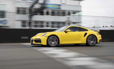 2021 Porsche 911 Turbo (Color: Racing Yellow) Side Wallpapers  450x275 (10)