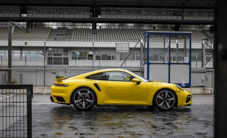 2021 Porsche 911 Turbo (Color: Racing Yellow) Side Wallpapers 450x275 (21)
