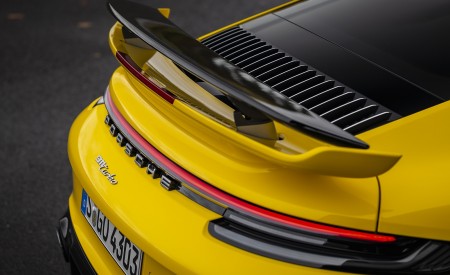 2021 Porsche 911 Turbo (Color: Racing Yellow) Spoiler Wallpapers 450x275 (26)