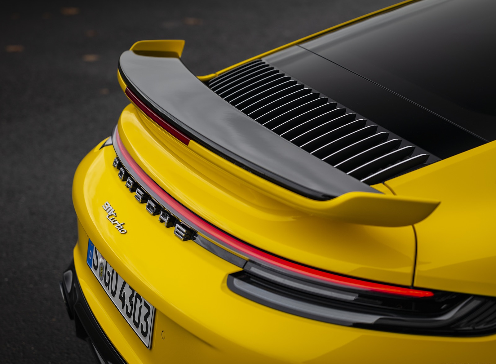 2021 Porsche 911 Turbo (Color: Racing Yellow) Spoiler Wallpapers #25 of 225