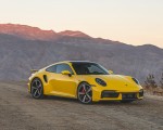 2021 Porsche 911 Turbo (Color: Racing Yellow; US-Spec) Front Three-Quarter Wallpapers 150x120