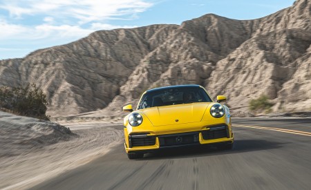 2021 Porsche 911 Turbo (Color: Racing Yellow; US-Spec) Front Wallpapers 450x275 (128)