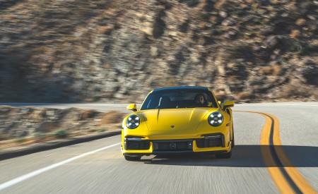 2021 Porsche 911 Turbo (Color: Racing Yellow; US-Spec) Front Wallpapers 450x275 (125)
