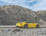2021 Porsche 911 Turbo (Color: Racing Yellow; US-Spec) Rear Three-Quarter Wallpapers 150x120