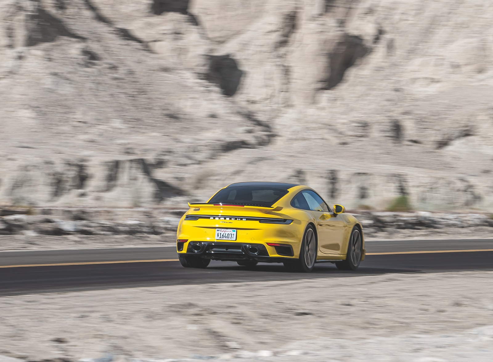 2021 Porsche 911 Turbo (Color: Racing Yellow; US-Spec) Rear Three-Quarter Wallpapers #145 of 225