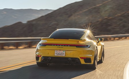 2021 Porsche 911 Turbo (Color: Racing Yellow; US-Spec) Rear Wallpapers 450x275 (132)