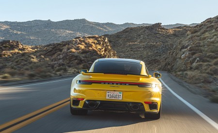 2021 Porsche 911 Turbo (Color: Racing Yellow; US-Spec) Rear Wallpapers 450x275 (133)