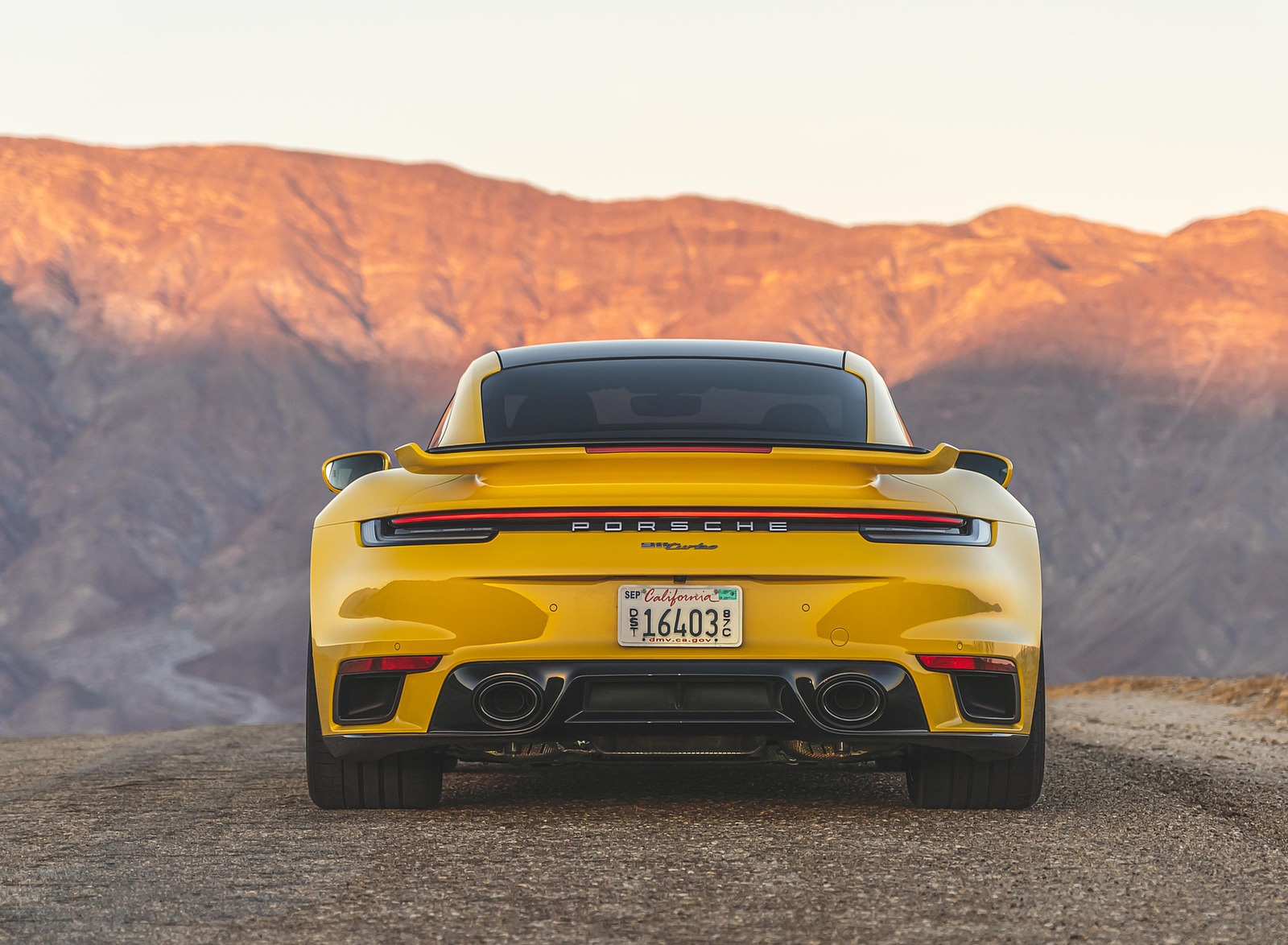 2021 Porsche 911 Turbo (Color: Racing Yellow; US-Spec) Rear Wallpapers #158 of 225