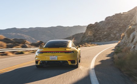 2021 Porsche 911 Turbo (Color: Racing Yellow; US-Spec) Rear Wallpapers 450x275 (139)