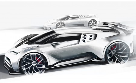2020 Bugatti Centodieci Design Sketch Wallpapers  450x275 (41)
