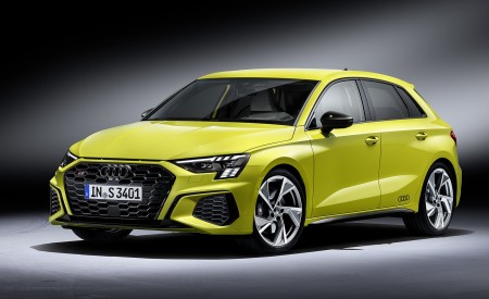 2021 Audi S3 Sportback (Color: Python Yellow) Front Three-Quarter Wallpapers 450x275 (19)
