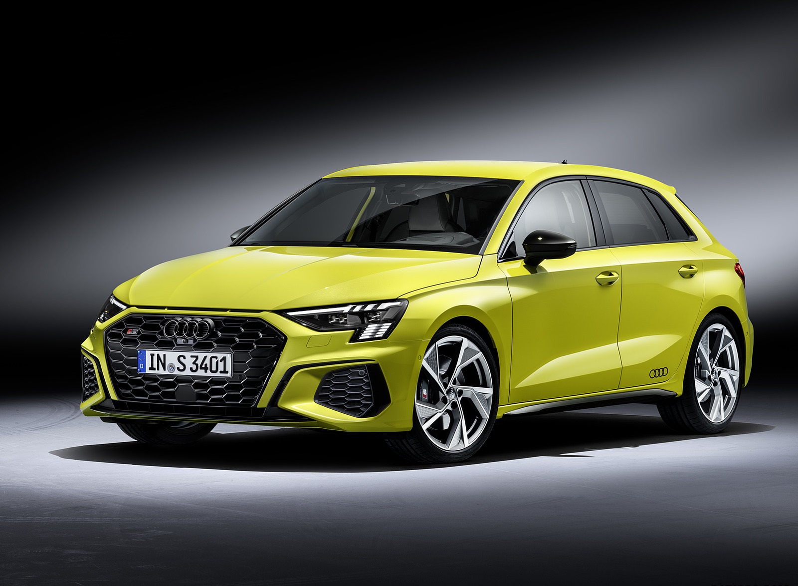 2021 Audi S3 Sportback (Color: Python Yellow) Front Three-Quarter Wallpapers #19 of 37