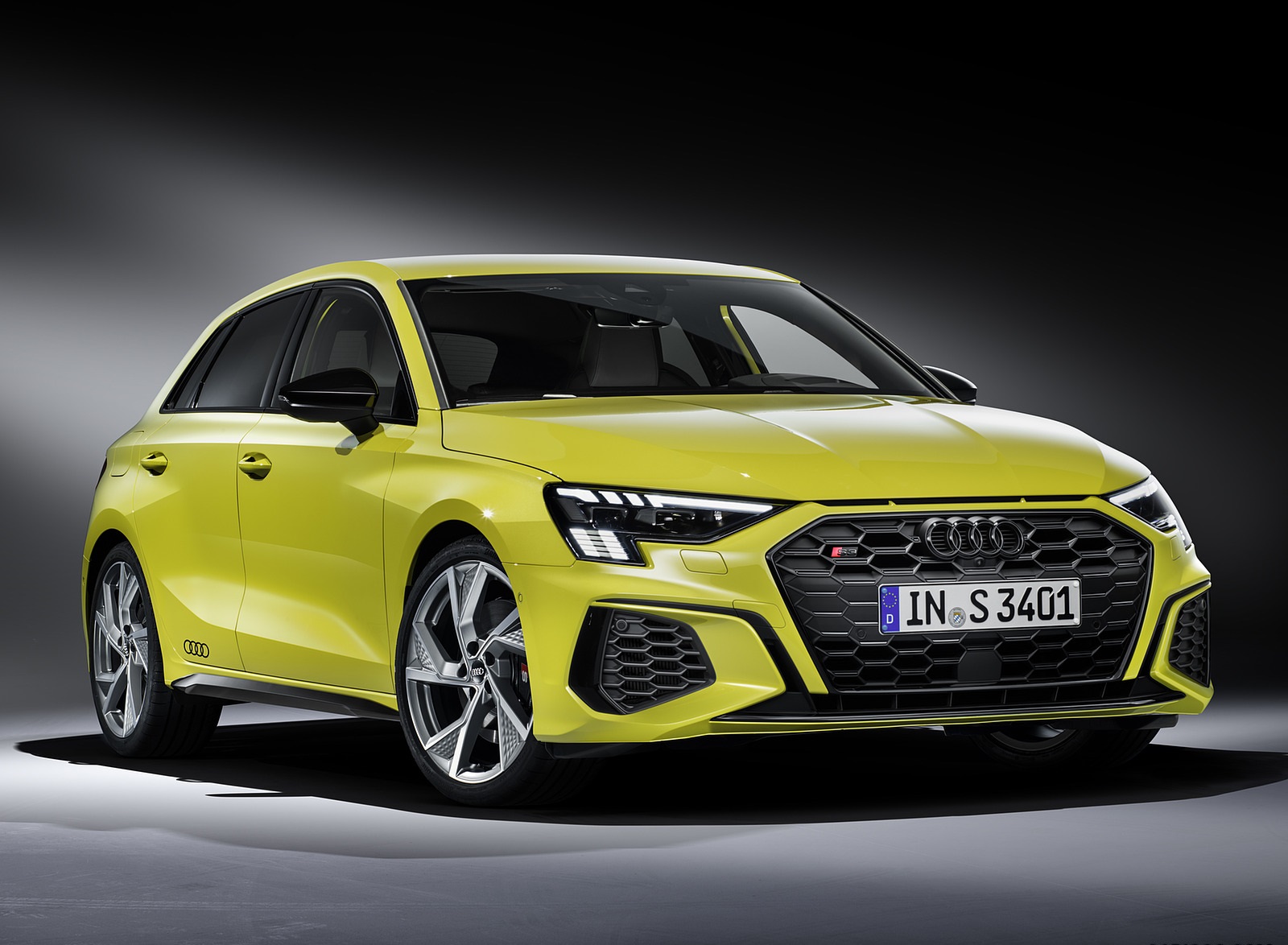 2021 Audi S3 Sportback (Color: Python Yellow) Front Three-Quarter Wallpapers #21 of 37