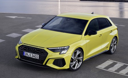 2021 Audi S3 Sportback (Color: Python Yellow) Front Three-Quarter Wallpapers 450x275 (11)