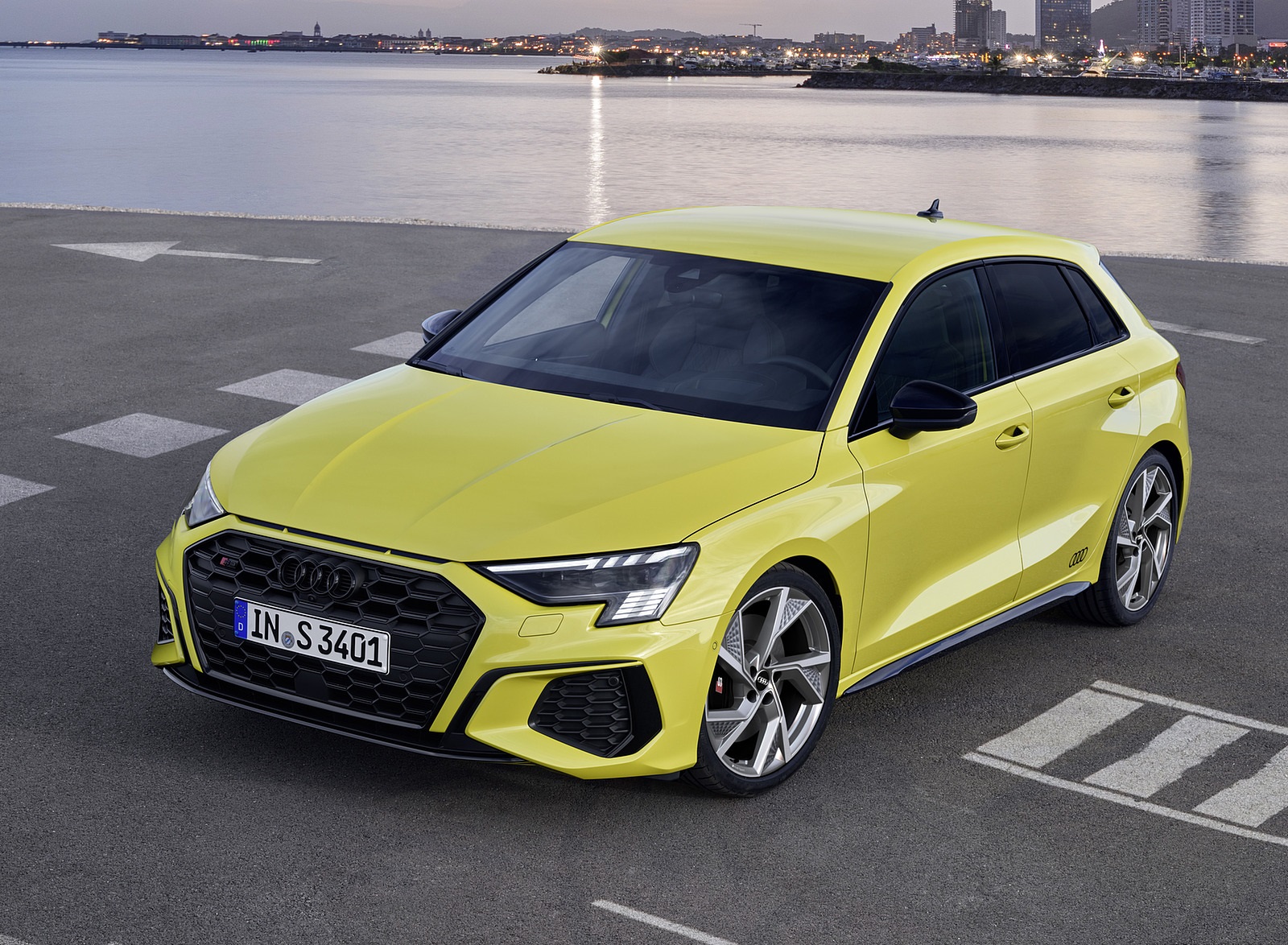 2021 Audi S3 Sportback (Color: Python Yellow) Front Three-Quarter Wallpapers #11 of 37