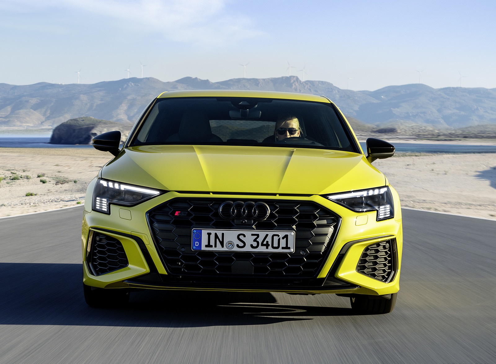 2021 Audi S3 Sportback (Color: Python Yellow) Front Wallpapers (4)