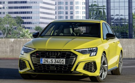 2021 Audi S3 Sportback (Color: Python Yellow) Front Wallpapers 450x275 (12)
