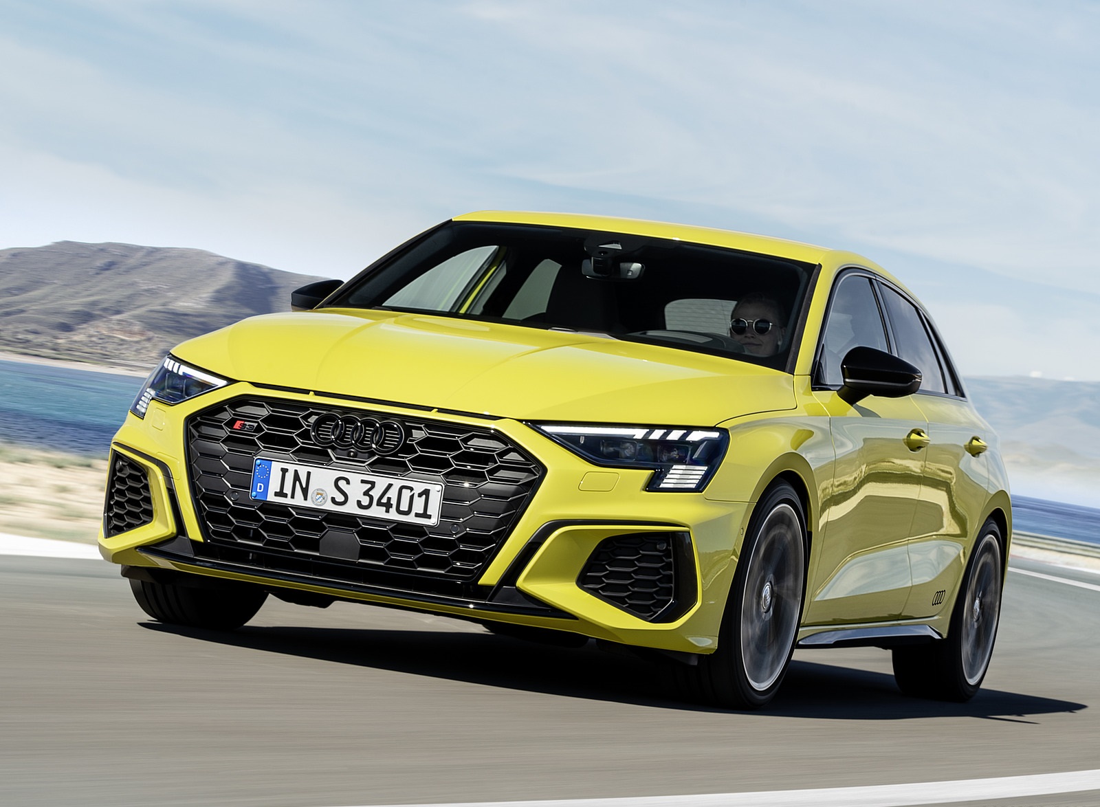 2021 Audi S3 Sportback (Color: Python Yellow) Front Wallpapers #5 of 37