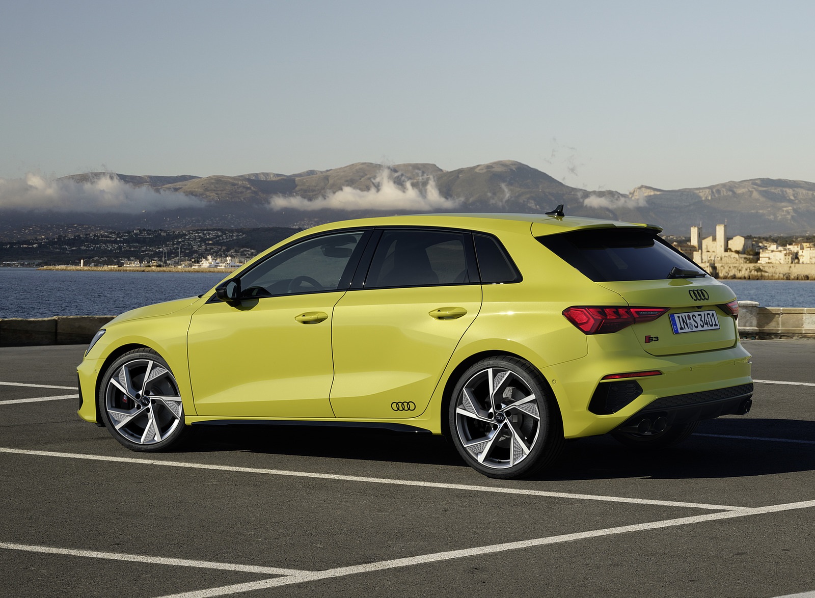 2021 Audi S3 Sportback (Color: Python Yellow) Rear Three-Quarter Wallpapers #13 of 37