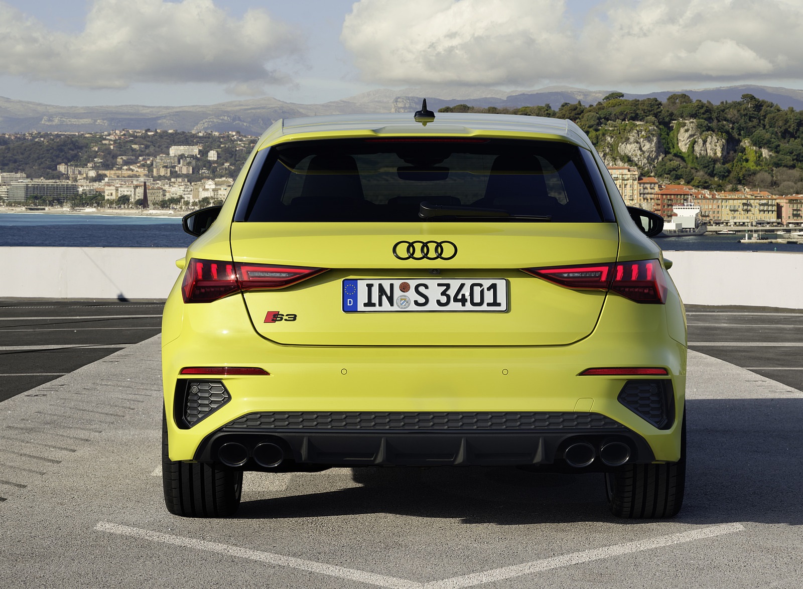 2021 Audi S3 Sportback (Color: Python Yellow) Rear Wallpapers #17 of 37