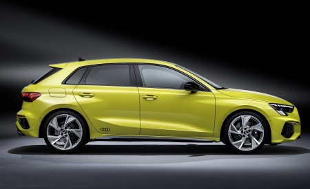 2021 Audi S3 Sportback (Color: Python Yellow) Side Wallpapers 450x275 (25)