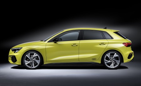 2021 Audi S3 Sportback (Color: Python Yellow) Side Wallpapers 450x275 (26)