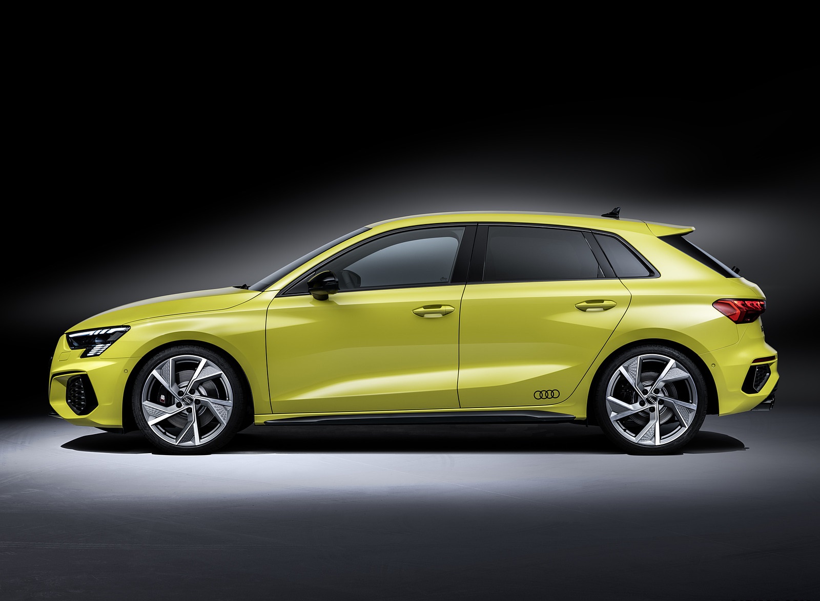2021 Audi S3 Sportback (Color: Python Yellow) Side Wallpapers #26 of 37