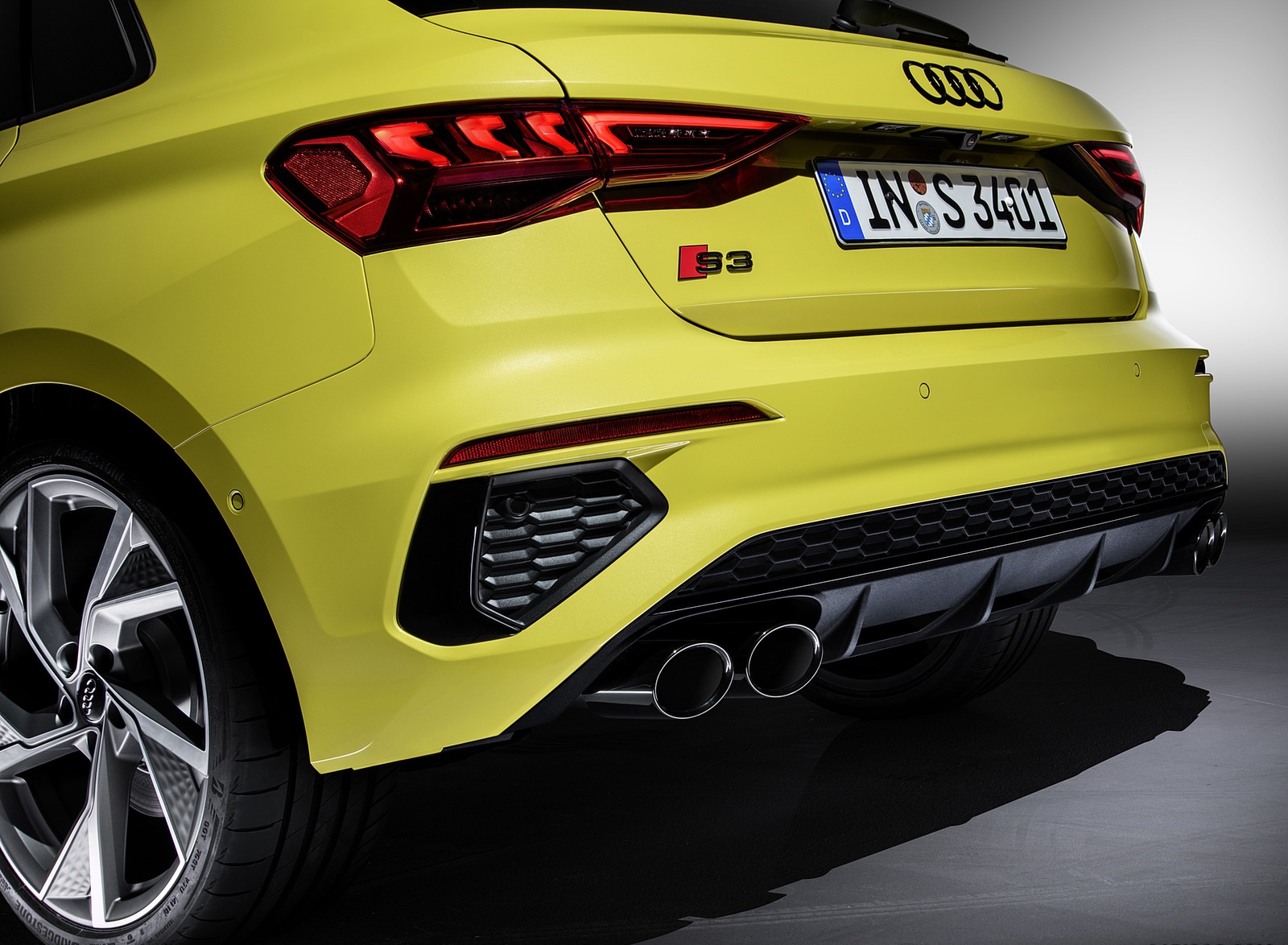 2021 Audi S3 Sportback (Color: Python Yellow) Tail Light Wallpapers #31 of 37