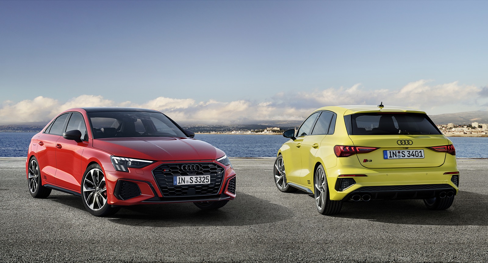 2021 Audi S3 Sportback (Color: Python Yellow) and 2021 Audi S3 Sedan Wallpapers (10)