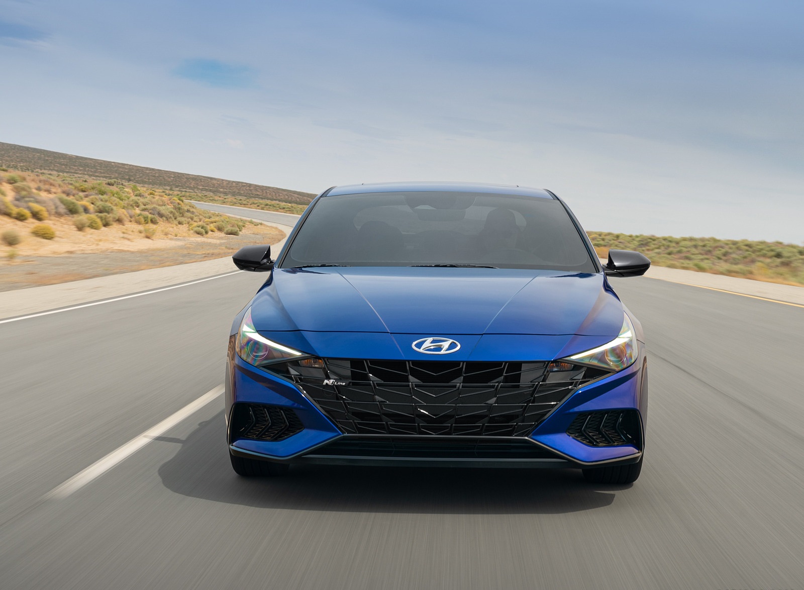 2021 Hyundai Elantra N Line Front Wallpapers (2)