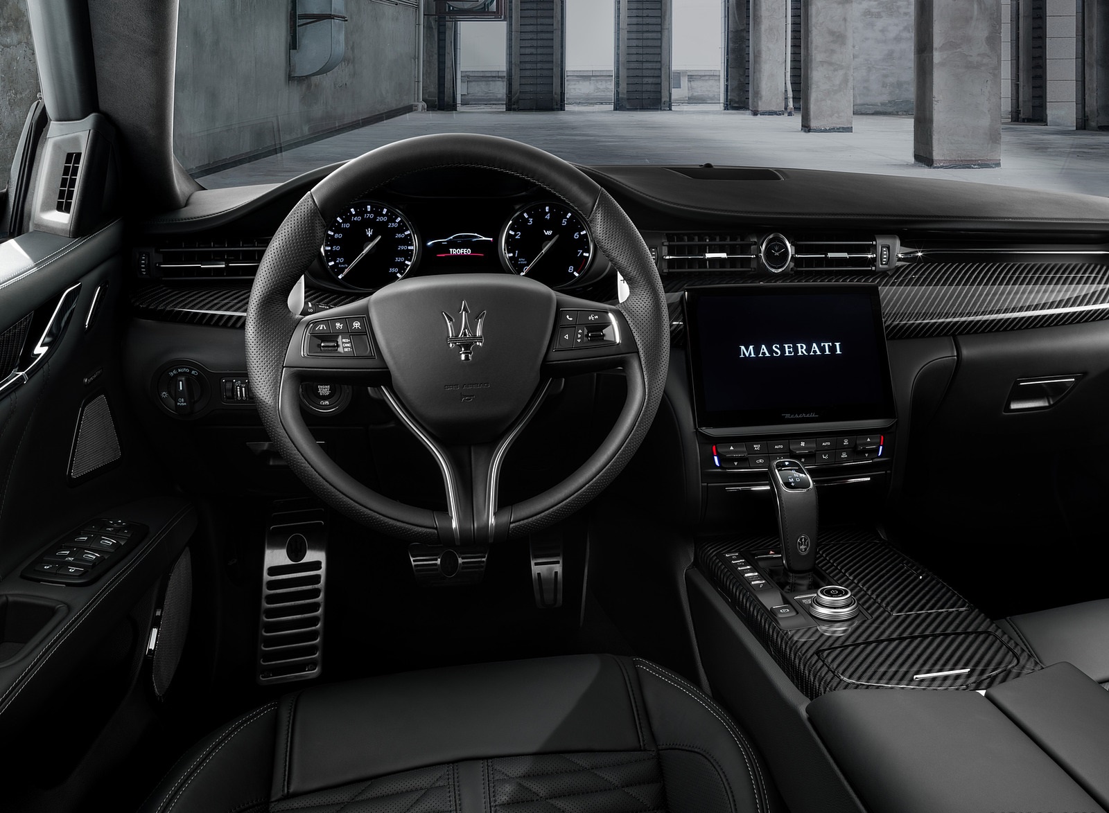 2021 Maserati Quattroporte Trofeo Interior Wallpapers (10)