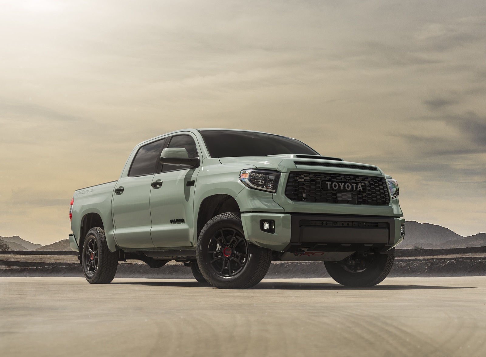 2021 Toyota Tundra TRD PRO Front Three-Quarter Wallpapers (1). Download Wallpaper