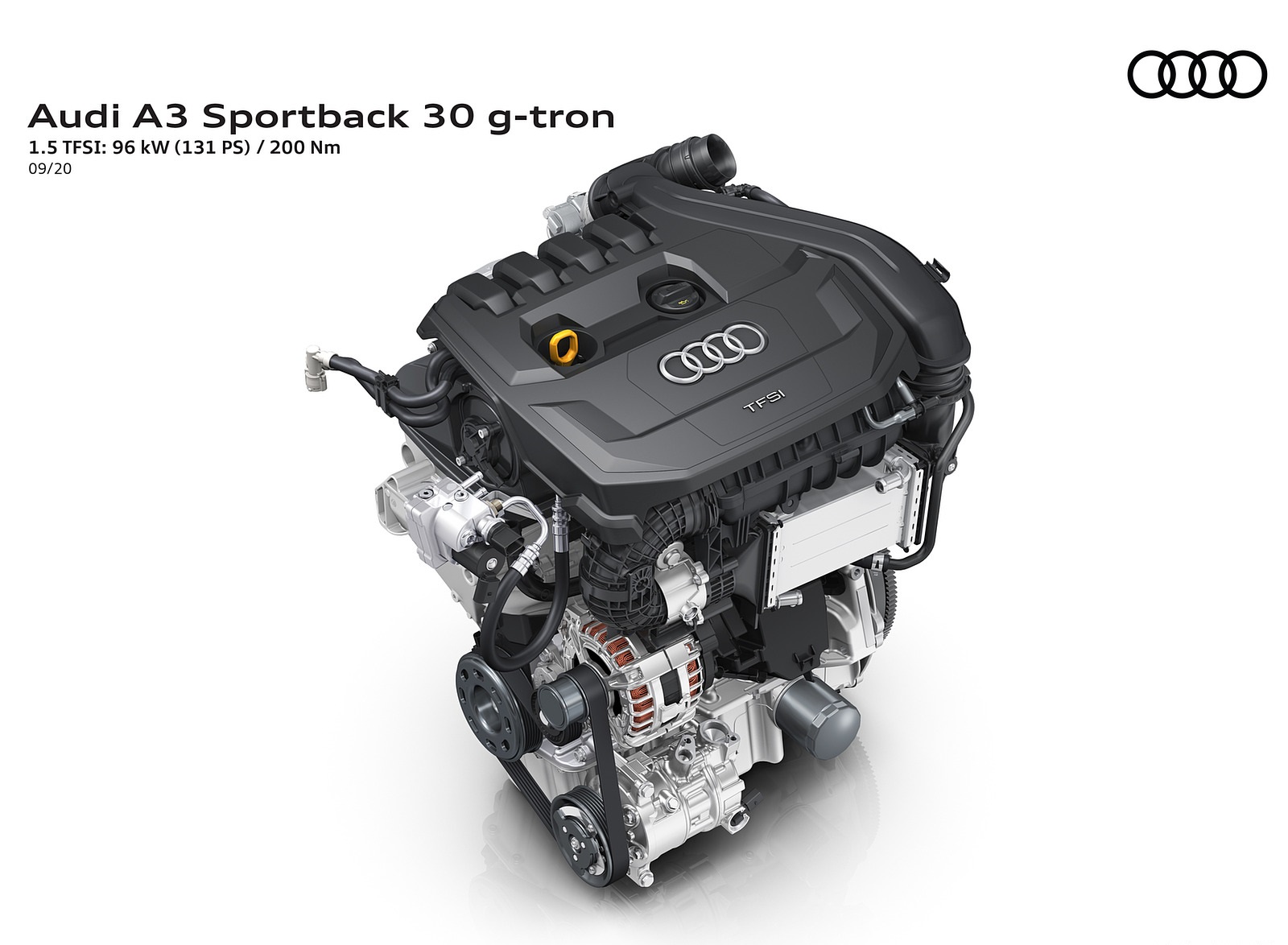 2021 Audi A3 Sportback 30 g-tron 1.5 TFSI: 96 kW (131 PS) / 200 Nm Wallpapers  #26 of 27