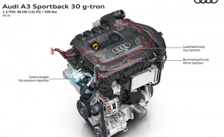 2021 Audi A3 Sportback 30 g-tron 1.5 TFSI: 96 kW (131 PS) / 200 Nm Wallpapers  450x275 (25)