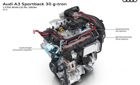 2021 Audi A3 Sportback 30 g-tron 1.5 TFSI: 96 kW (131 PS) / 200 Nm Wallpapers 450x275 (23)