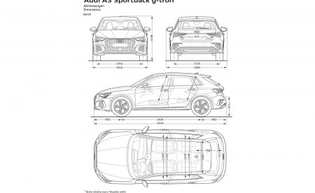 2021 Audi A3 Sportback 30 g-tron Dimensions Wallpapers 450x275 (27)