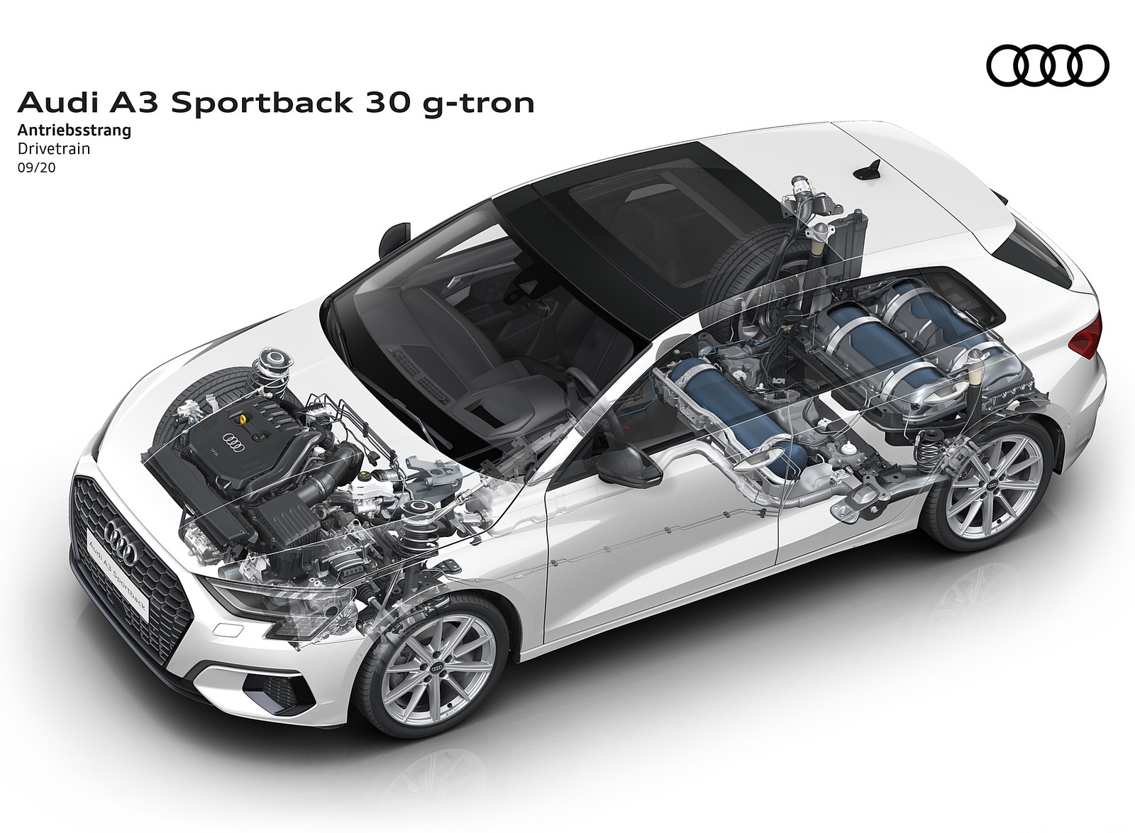 2021 Audi A3 Sportback 30 g-tron Drivetrain Wallpapers  #19 of 27